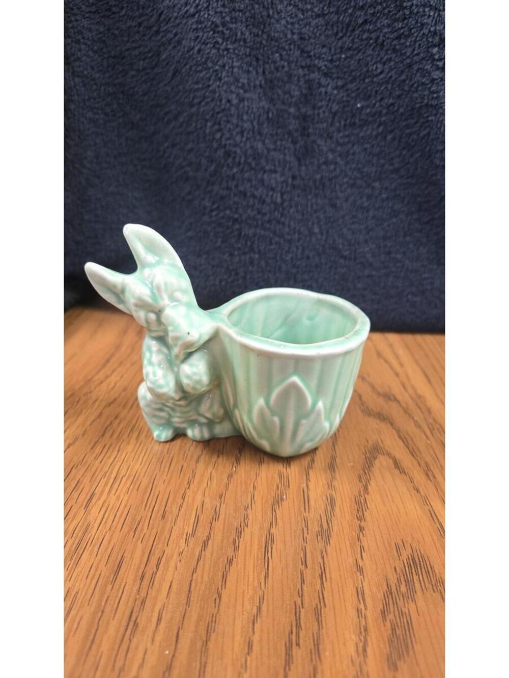 Vintage Ceramic Bunny Planter or Decorative Pot